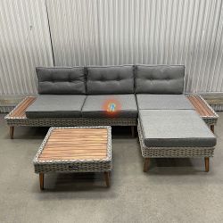 Premium L-Shaped Sectional Outdoor Sectional Patio Furniture Set