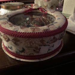 J-4    Cloth And Plastic Jewelry Box   $20