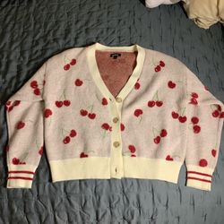 Soft Cherry Cardigan