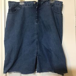 Sz Xl Jean Skirt 