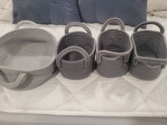 Grey Woven Baskets
