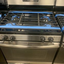 GE Gas Stove Stainless Steel Working Perfectly 4 Months Warranty 