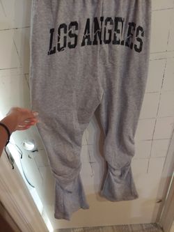 Grey Flared Sweatpants XS 