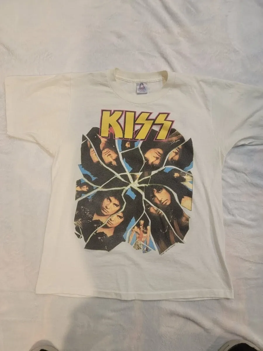 KISS Authentic Very Rare 1987 Crazy Nights Tour T-shirt iconic non-makeup era🤘
