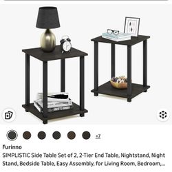 4 Stackable End Tables/nightstands 