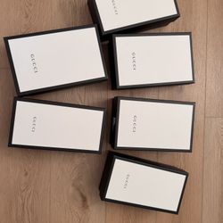 Gucci Designer Boxes (empty) - 6 Total 