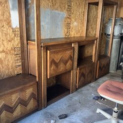  3 Piece Oak Entertainment Center 