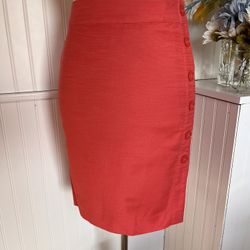 Loft Outlet Orange Outlet Pencil Skirt