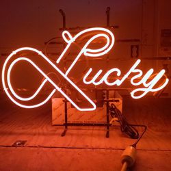 Lucky Lager Neon Sign