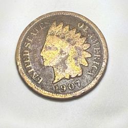 1907 Indian Head Cent RD