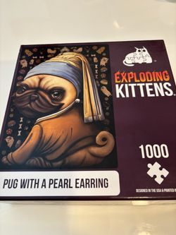 Puzzle 1000 Pièces Pug With A Pearl Earring
