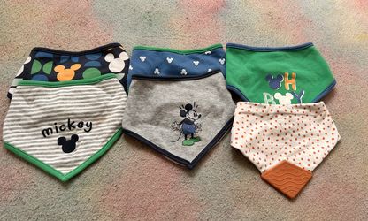 Baby Boy Mickey Bibs 