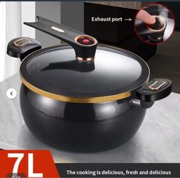 7L Pressure Cooker with Glass Lid