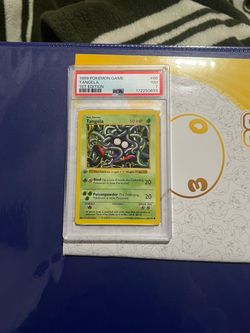 Tangela 1st Edition PSA 7 NM Pokemon Card