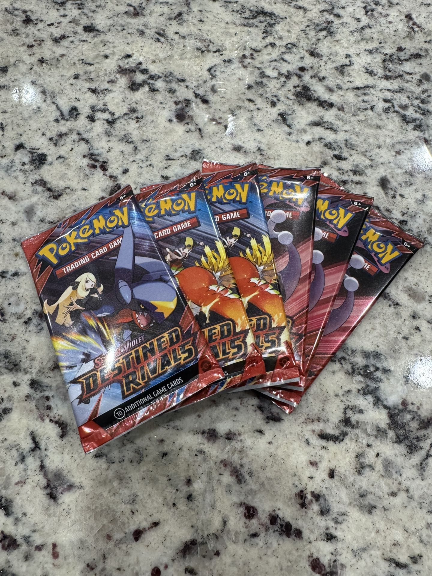 Pokemon TCG SV10 Destined Rivals 6 pack lot Sealed New