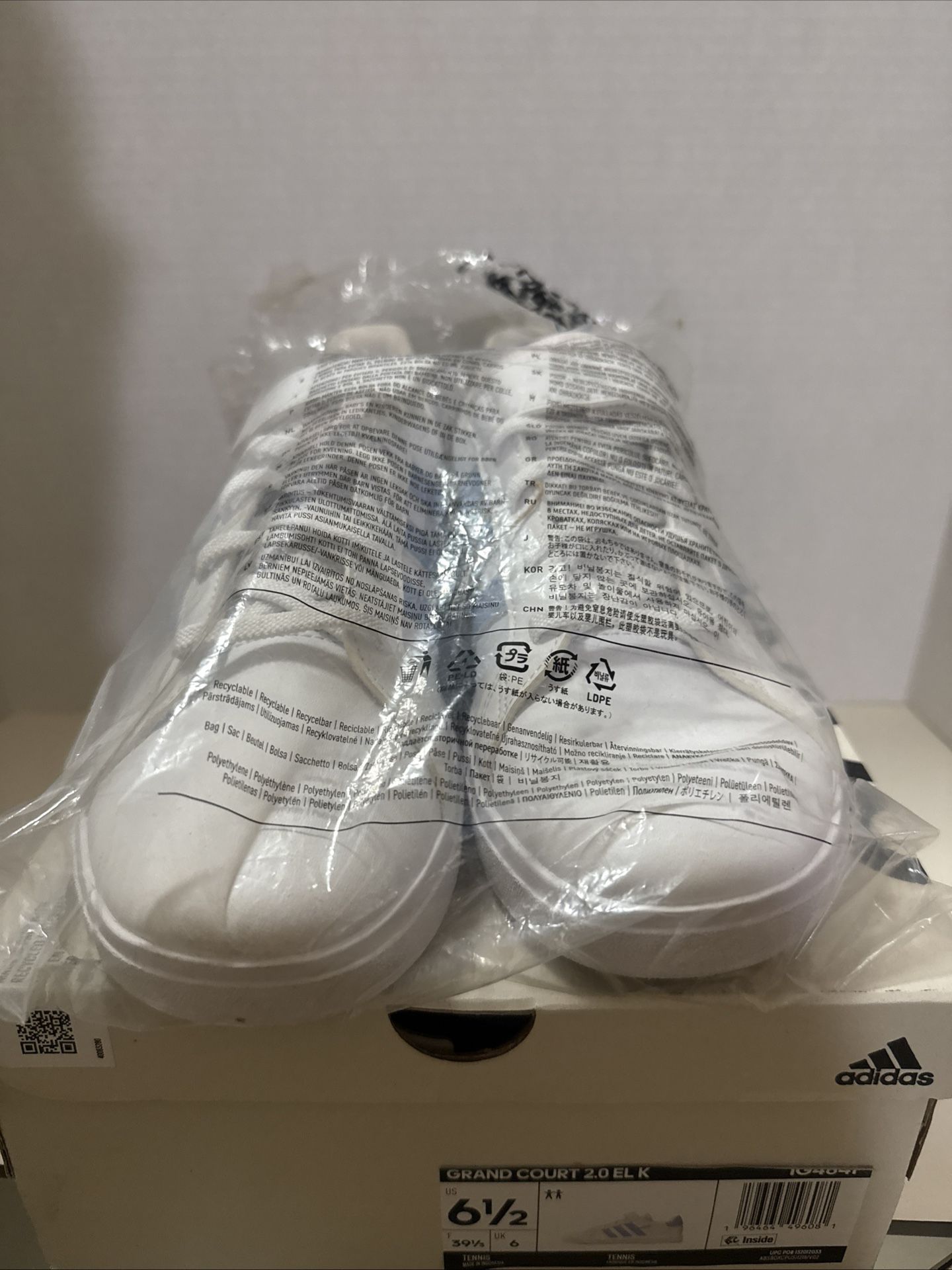 Adidas Grand Court 2.0 EL k  IG4841 Size 61/2