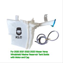 For 2020 2021 2022 2023 Nissan Versa Windshield Washer Reservoir Tank Bottle with Motor and Cap