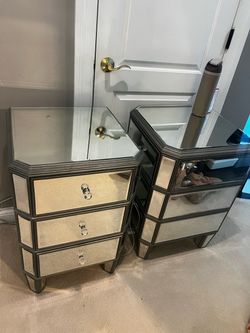 Walter e smith glass side tables