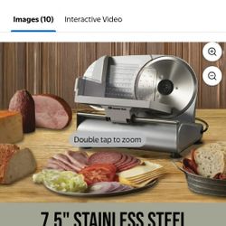 Mossy Oak 7.5 in. Stainless Steel Electric Meat Slicer, Adjustable Slice Thickness, with Food Pusher



Image 2 of Mossy Oak 7.5 in. Stainless Steel E