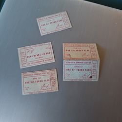 Vintage Nickle Snatcher Tickets For The Damned Bridge