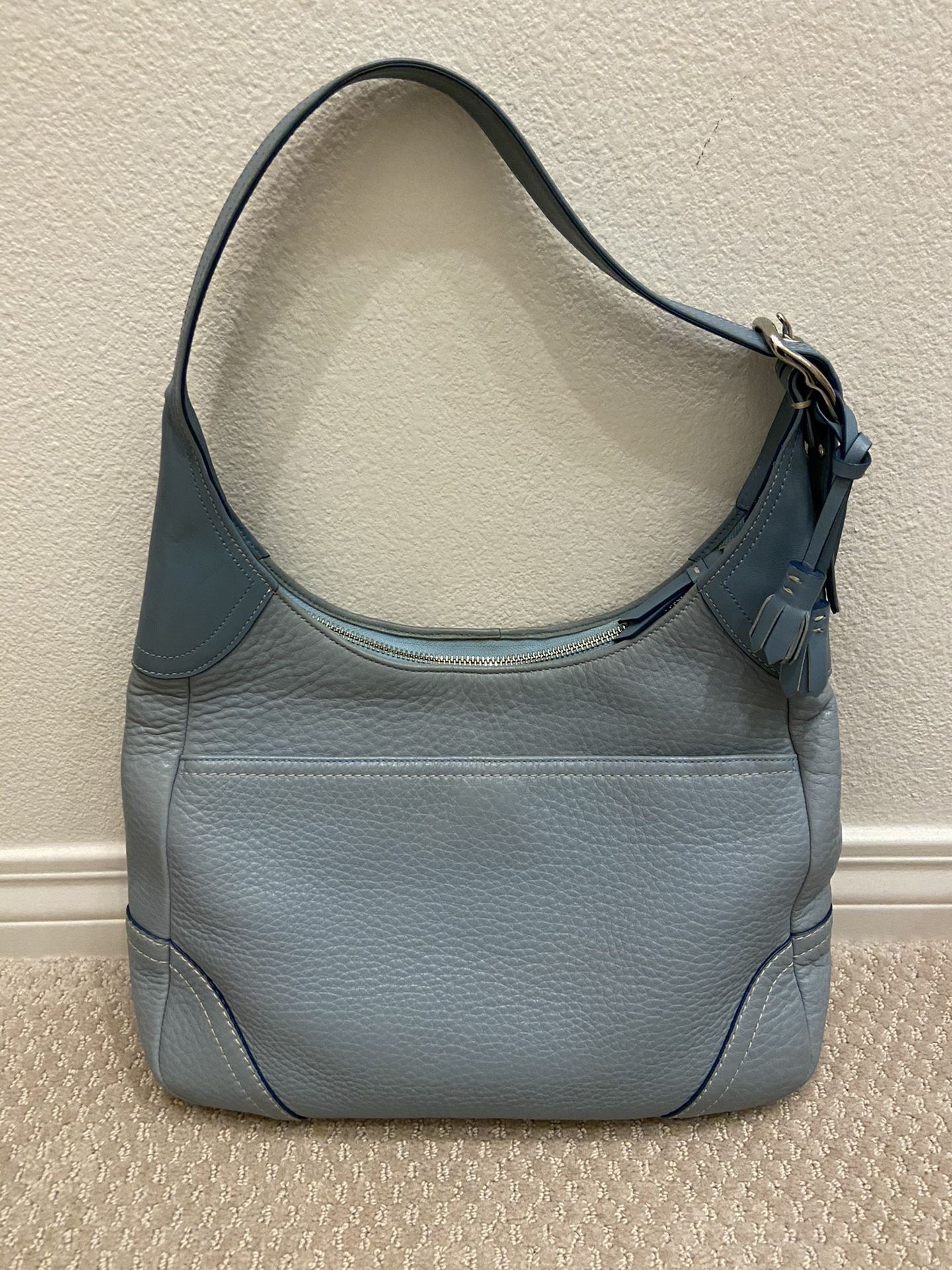 Coach Pebble Leather Hobo Tote Bag