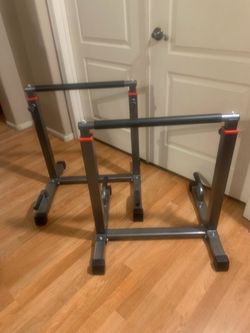 Adjustable Parallette Dip Bars Set