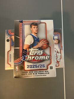 🔥 2025-26 Topps Chrome Basketball Value Blaster Box Sealed | Flagg Rookie Year | 5 Available