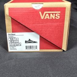 VANS OLD SKOOL BLACK/WHITE LOW SUEDE CANVAS UNISEX SHOES NEW Size 9 Mens Size 10.5 Women's