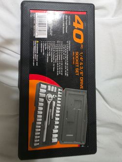 40‑Piece Socket Set – Brand New