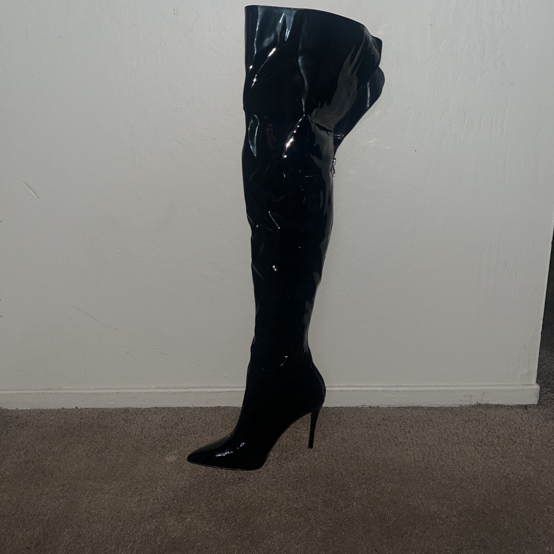 Thigh High Boots (Cat Heels)