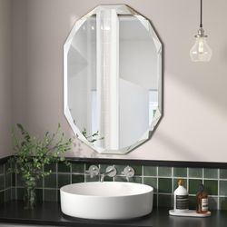 Frameless Bathroom Mirror — $26