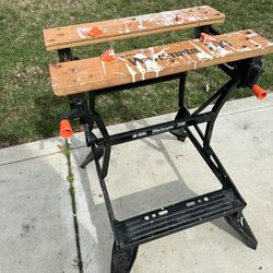 Foldable a portable black & decker work bench