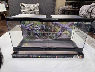 New Zoo Meds 25 gallon reptile enclosure with LED lights