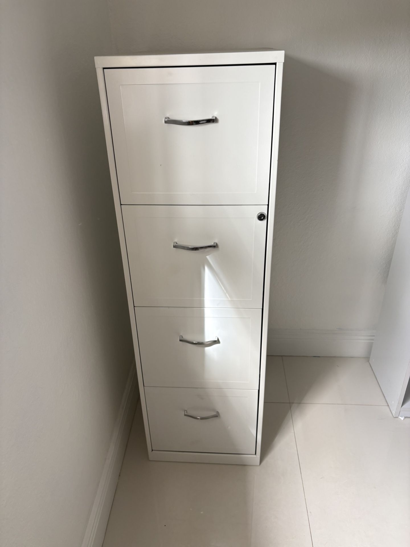 White Filing Cabinet