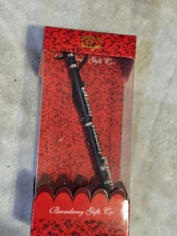 Broadway Gifts 5.1" Black Bakelite Bass Clarinet Ornament Decoration