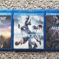 The Divergent Series: 3-Film Set (Blu-Ray) Divergent, Insurgent & Allegiant