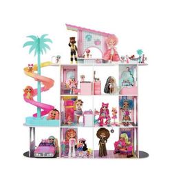 LOL Surprise OMG House Of Surprises Real Wood Doll House 85+ Surprises 4 Floors
