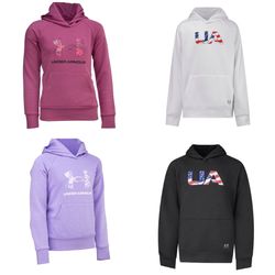 Under Armour Kids Fleece Logo Hoodies Available In All Sizes Brand New With Tags 