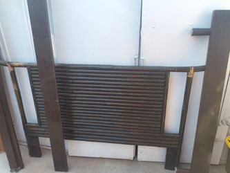 Full size bed frame and mattress