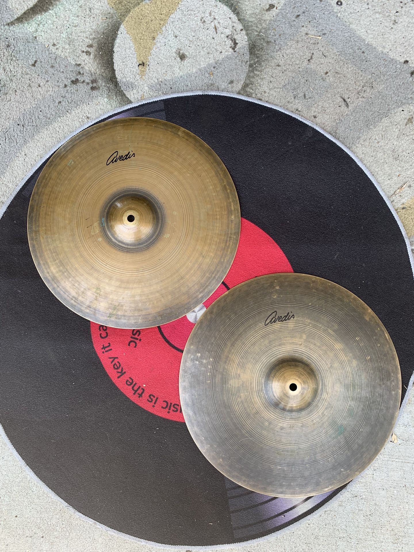 Zildjian Avedis Reissue Series 15” Hi Hat Drum Cymbals Retails for $629