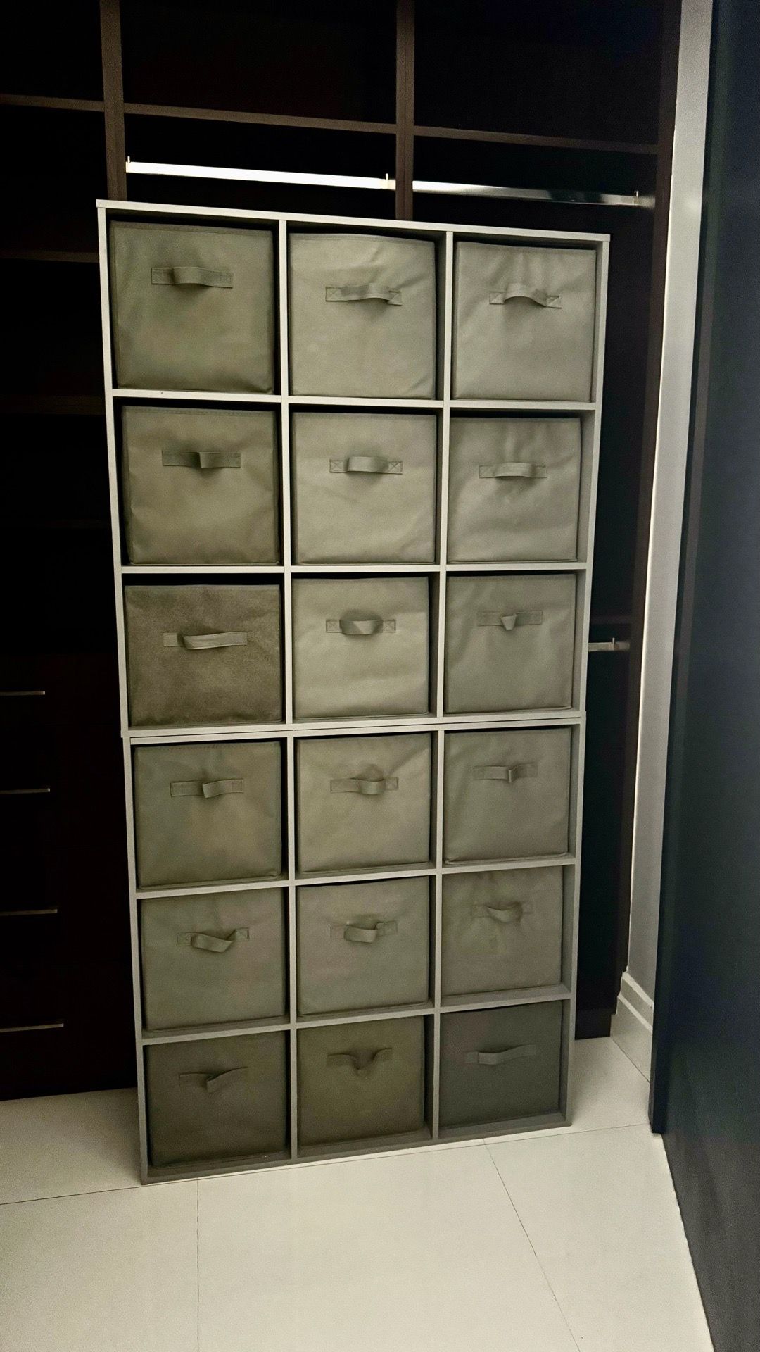 2 pcs Storage with 18 collapsible bins