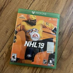 Xbox One NHL 19 Excellent Condition 
