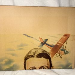 Early 20th Century Partial Aviation Poster