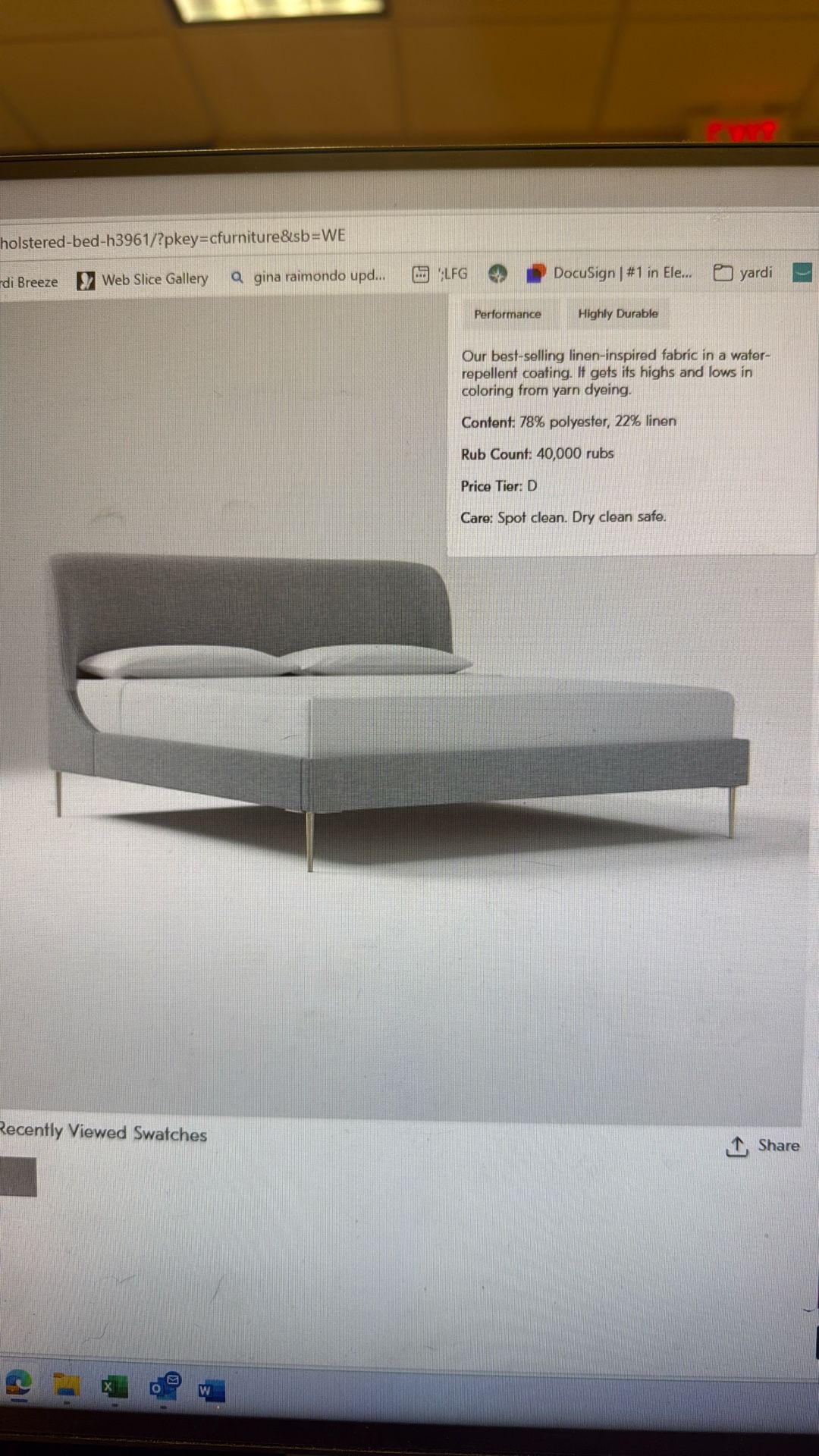 King Size  Lana Bedframe And Serta Mattress