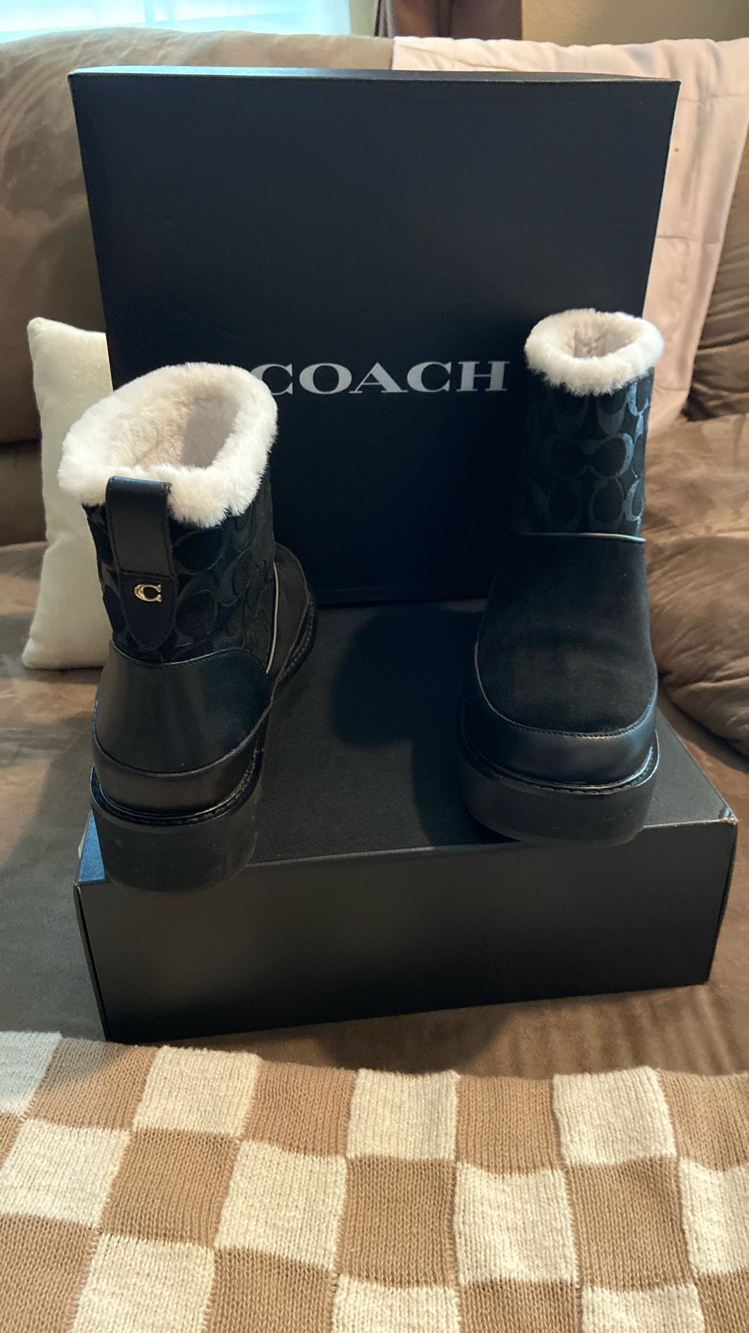 COACH Black Boots