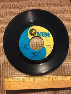 Coven vinyl 45 record “I guess it’s a beautiful day” & one tin soldier