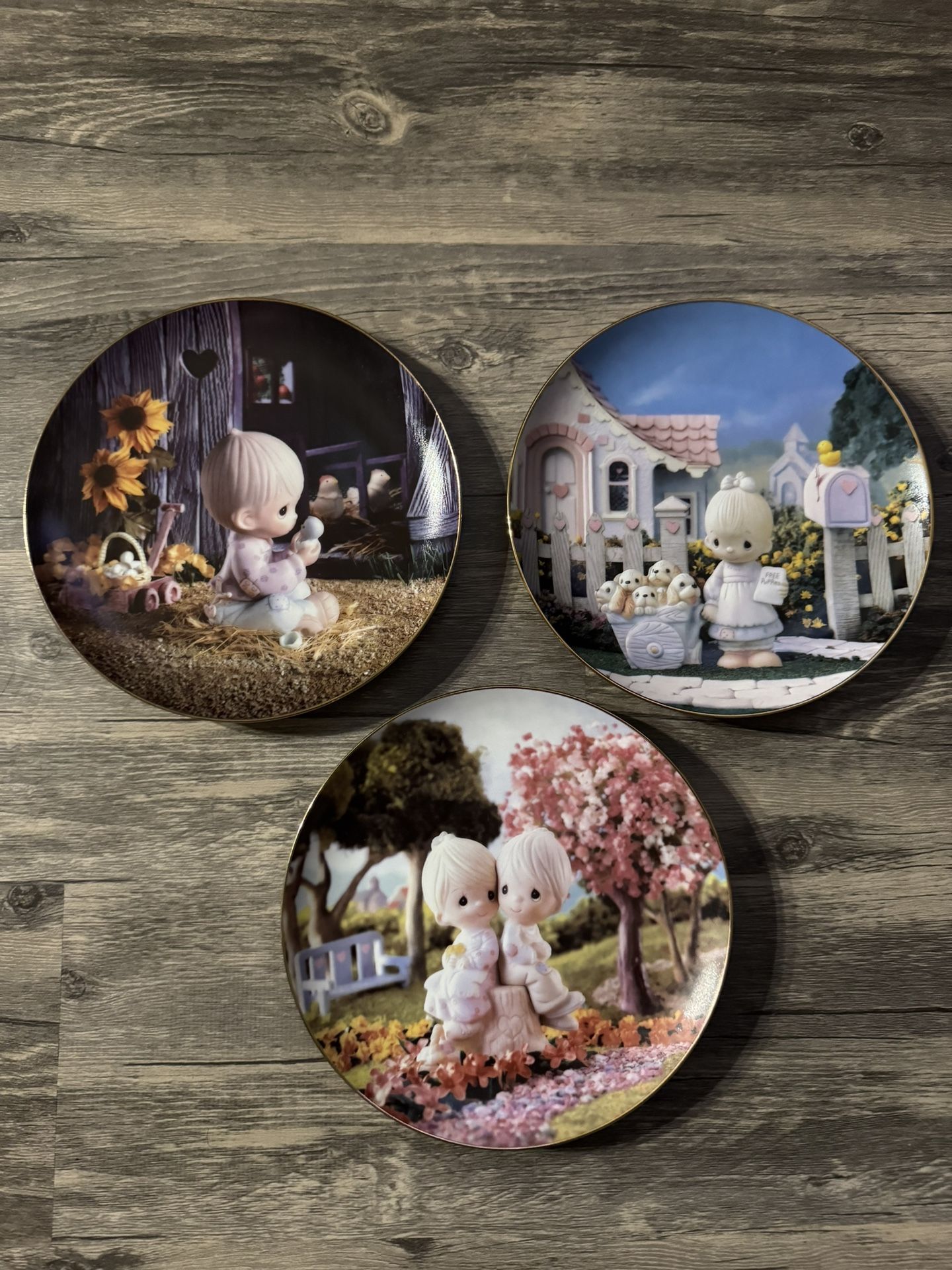 Precious Moments Vintage Plate Collection Set Of 3