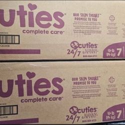 Diapers Size 7, 80 diapers per box. $30 for two boxes