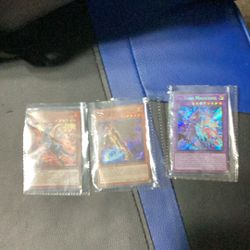 The Dark Magician, Evil Hero, Dusted Gold, Crimson Fire wing Pegasus