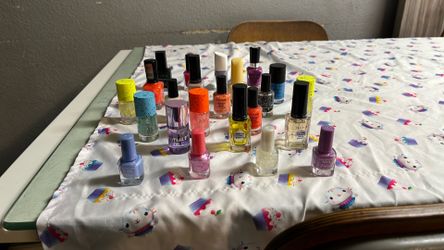 Variety of nail polishes